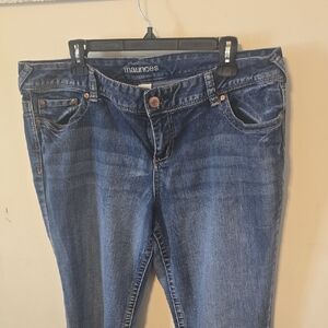 Maurices Straight Leg Dark Blue Jeans